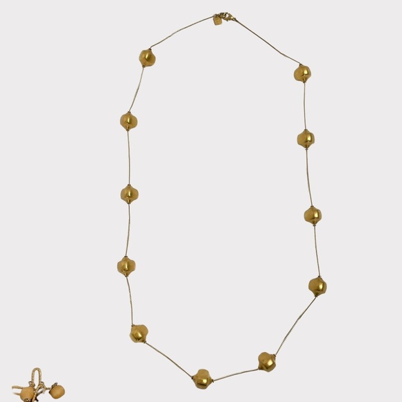 Ann Klein‎ Gold Ball Statement Wrapped Necklace - Picture 1 of 5